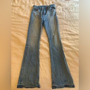 Blank NYC flare jeans 27R, light wash